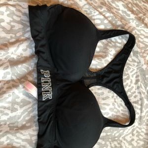 Pink sport bra